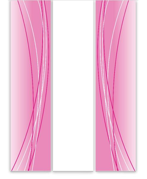 Flächenvorhang Linea magenta dark 3er Set, Schiebegardine, Schiebegardinen, blickdicht, Flächenvorhang blickdicht, Schiebevorhang,